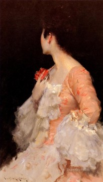William Merritt Chase Painting - Portrait Of A Lady William Merritt Chase